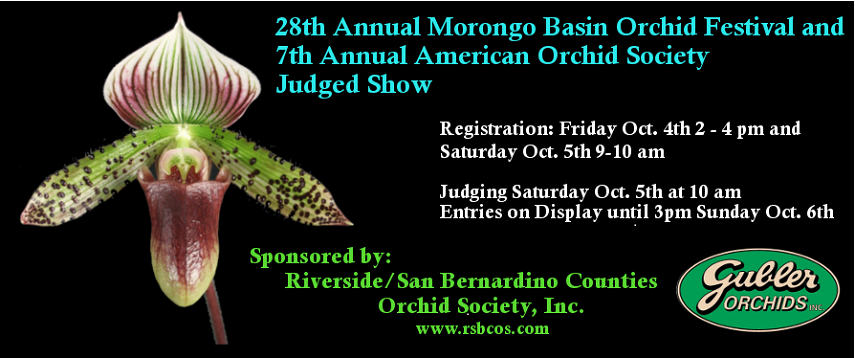 Riverside/San Bernardino Counties Orchid Society’s “The 2024 Morongo Basin Orchid Festival” 