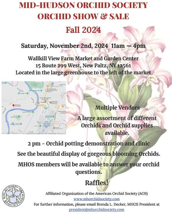 Mid-Hudson Orchid Society Orchid Show and Sale