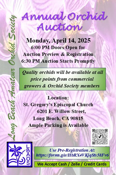 *Long Beach Amateur Orchid Society Annual Auction